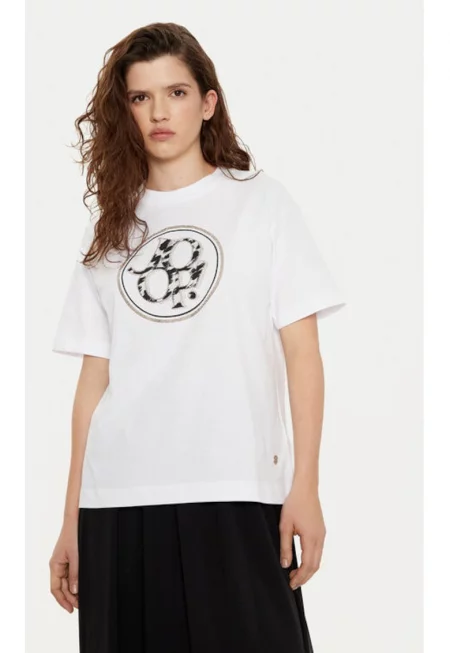 Дамска тениска -  305182708 - Памук - Бяла - Бял