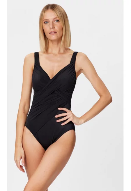 Дамски бански костюм -  302580880 - Полиамид/Еластан - 40 - Черен