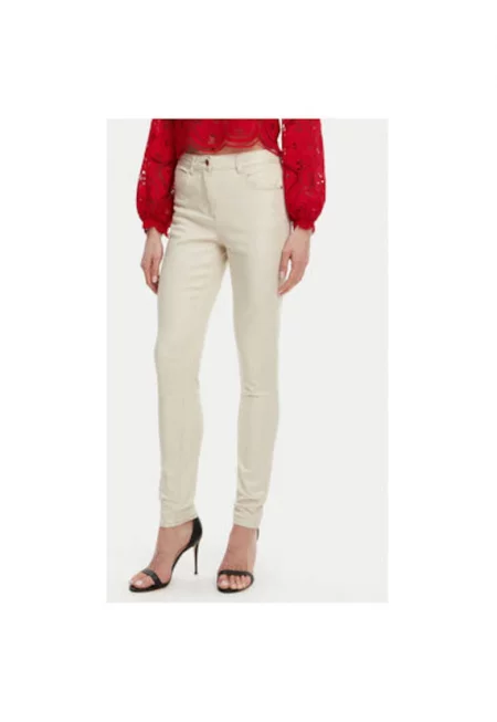 Дамски панталон  251-PEWELI - Памук - Бежов