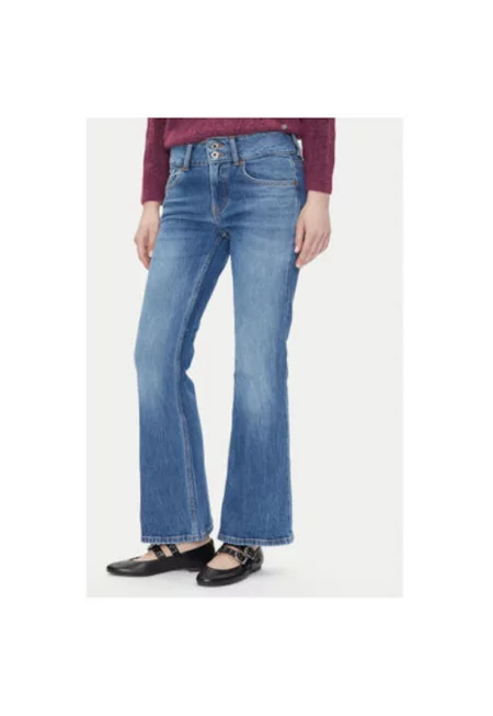 Дамски панталон  PL204877IB5 - Памук/Еластан - Син - Син