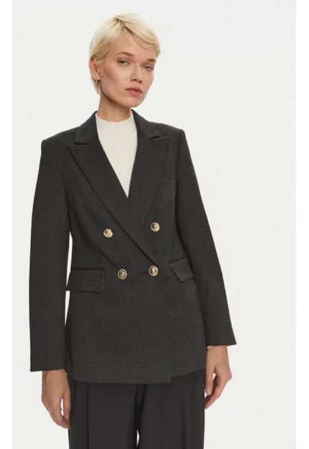 Дамско яке -  304863509 - Вискоза/Полиестер - Сив - Сив