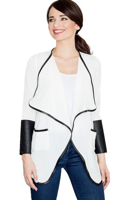Дамско яке -  Бял