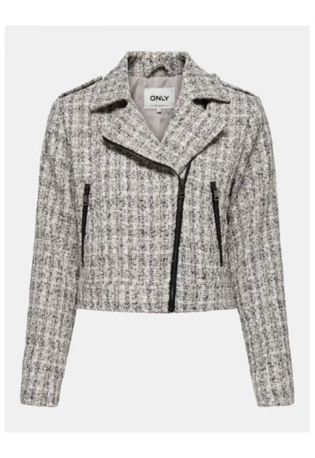 Дамско яке - САМО - 303387716 - Полиестер - Сив