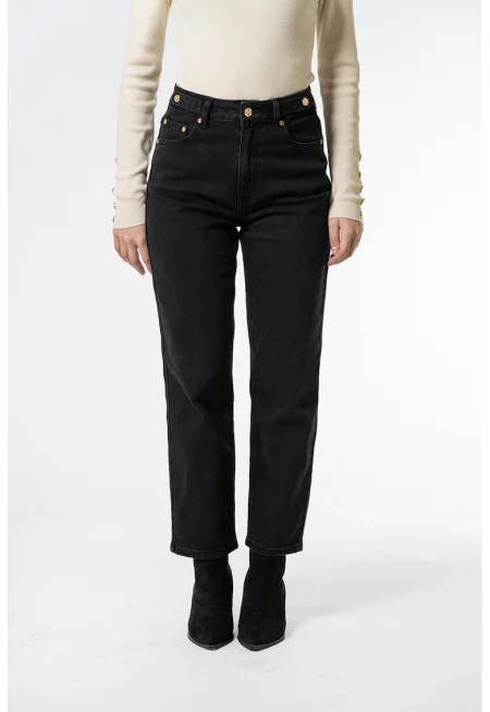 Дънки Mom с висока талия