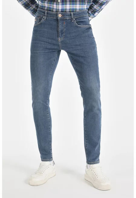 Дънки по тялото - Прашно синьо