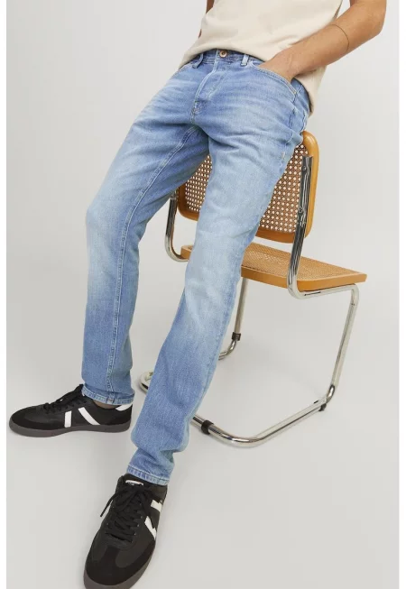 Дънки слим Glenn 422 - Ледено синьо