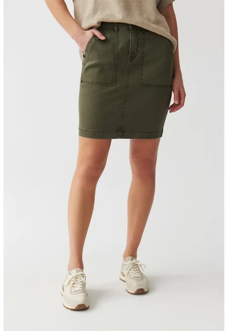 Дънкова пола Merana - Папратово зелено