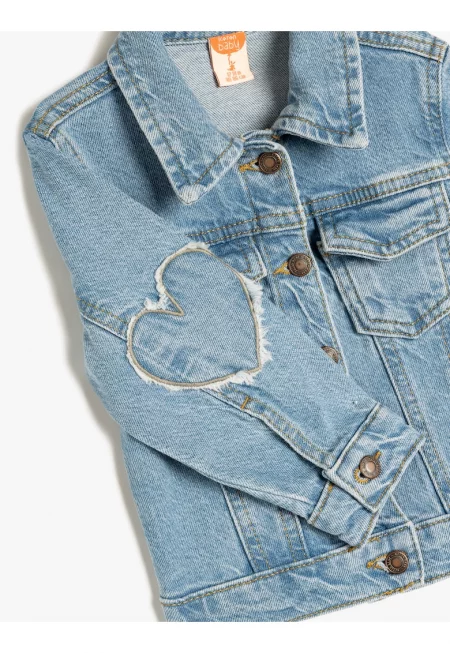 Дънково яке с джобове с капаче