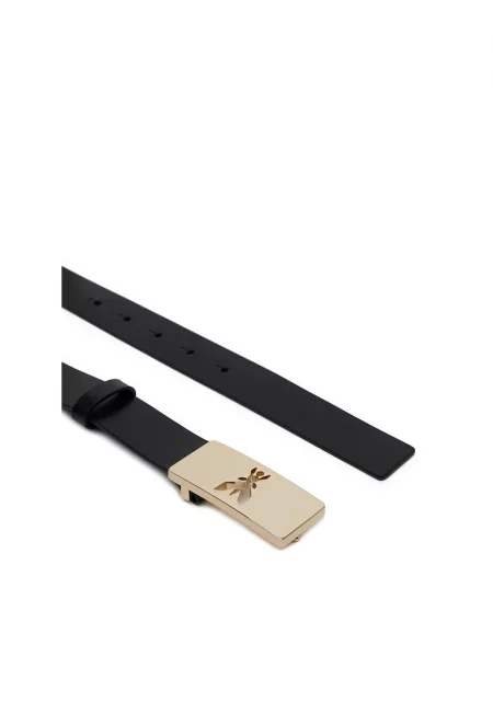 Естествена кожа  Black/Light Gold Patrizia Pepe дамски колан Black/Light Gold 8W0059/L048-K118 за жени