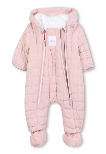 Гащеризон тип ританки с ръкавички - Светлорозов