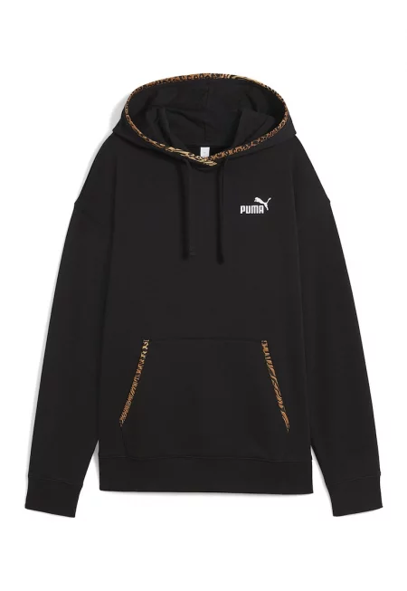 Худи с памук и принт на подплатата