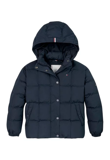 Капитонирано зимно яке със скосени джобове