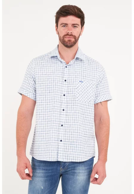 Карирана памучна риза