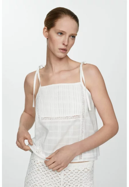 Къс топ с квадратно деколте