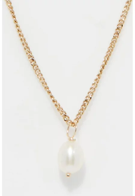 Колие с перлена висулка