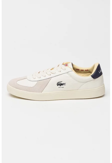 Маратонки BaseShot Pro с велур - Мръснобял/Сиво-бежов