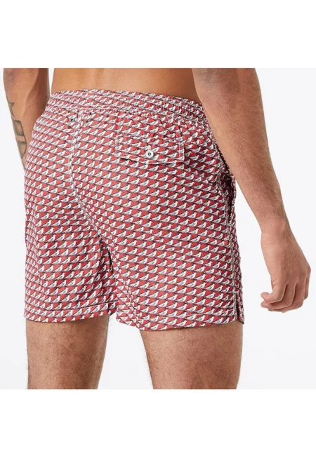 Мъже -  Полиестер - Многоцветен - Червен