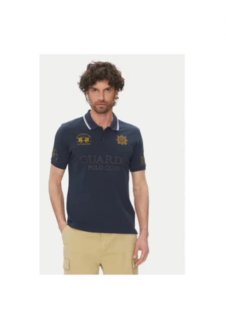 Мъжка поло тениска  PK097 - Памук - Тъмносин