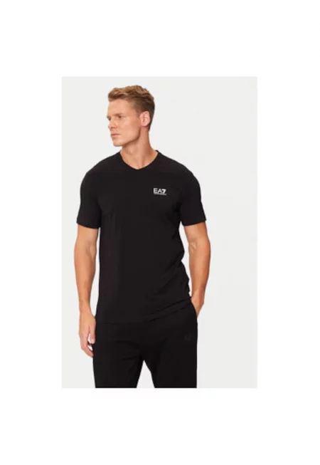 Мъжка тениска - Emporio Armani  304213007 - Памук - S INTL - Черен