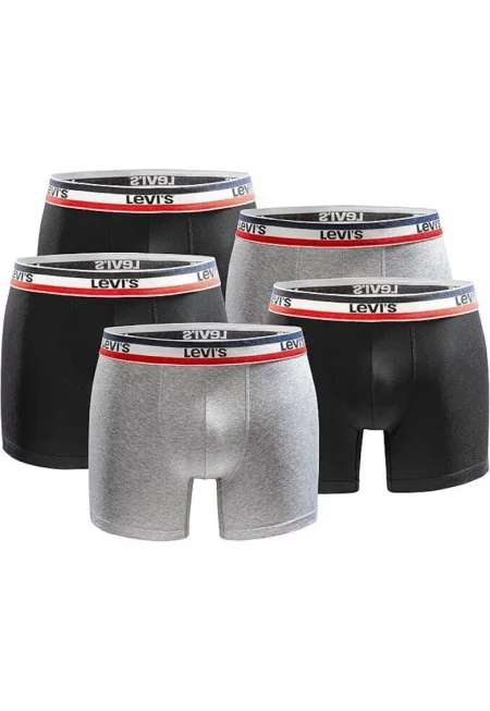 Мъжки боксерки Levis Logo Boxershort 5-pack 701224335-001