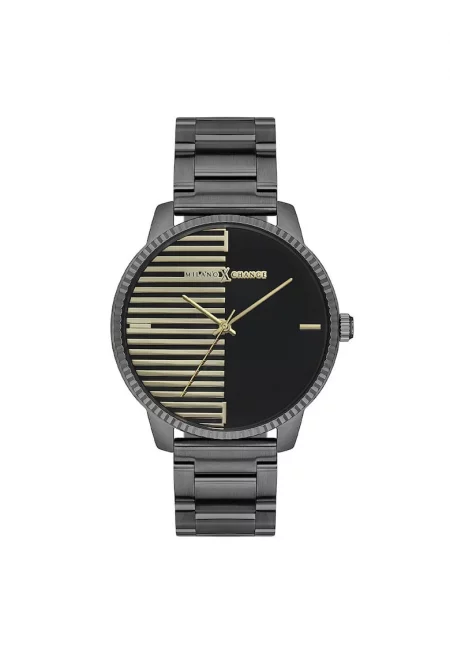 Мъжки часовник  MEX3214 - 43мм - стоманена каишка - сив цвят