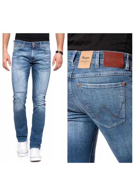 Мъжки дънки -  247-137 - Larston - Памук - Дълги - Мъжки - Slim fit - W30-L34 US - Сини