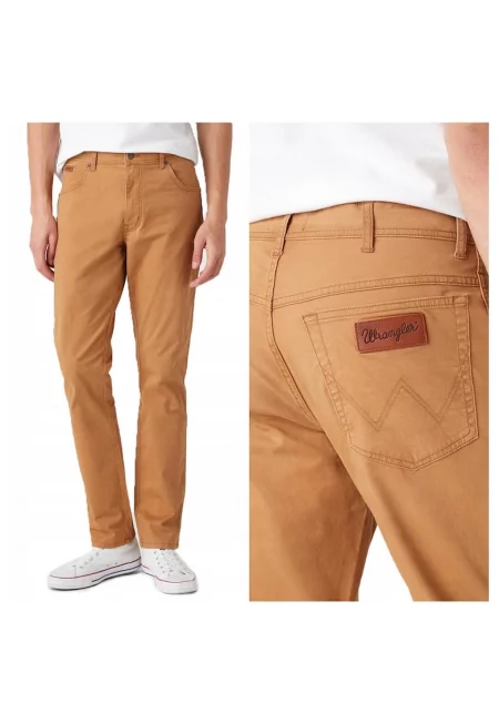 Мъжки дънки -  Texas Slim - Памучни - Дълги - Мъжки - Slim fit - W36-L34 US - Кафяви