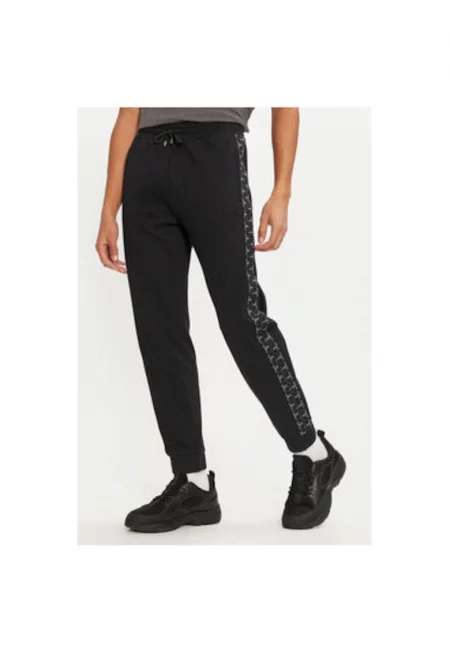 Мъжки панталон -  304937026 - Памук - Черен - Черен