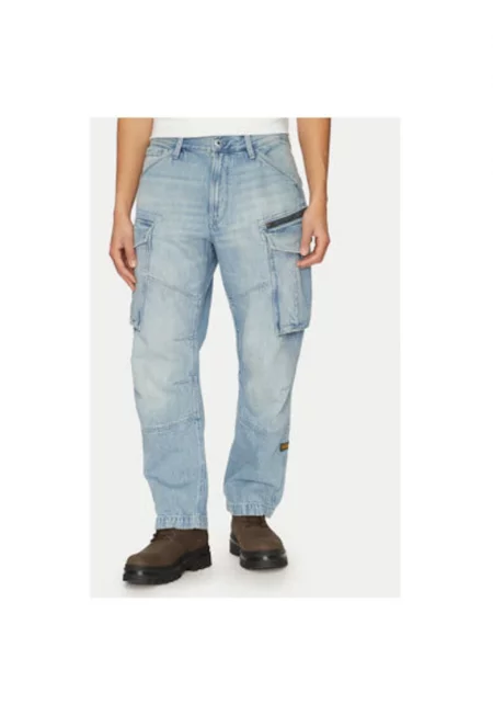 Мъжки панталон G Star Raw - D26149-D788 - Памук - Син