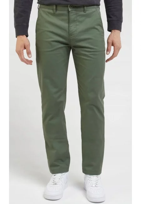Мъжки панталони  Slim Chino - памук/еластан - зелени
