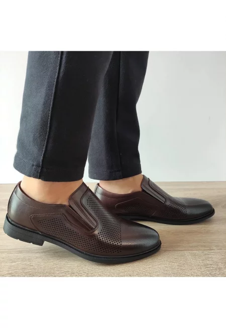 Мъжки перфорирани обувки Otter - Тъмнокафяв