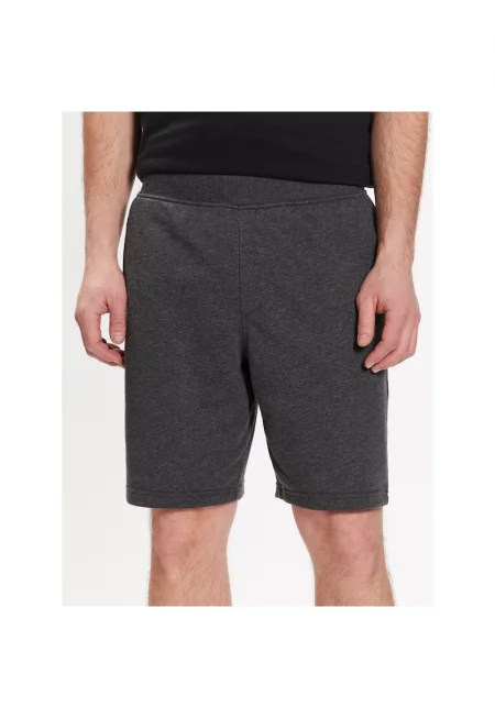 Мъжки спортни шорти -  302928491 - Памук - Сив