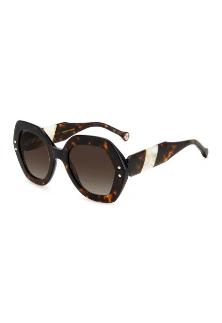 Овални слънчеви очила - Канелено кафяво