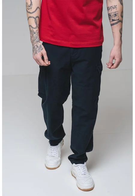 Памучен карго панталон - Ултрамарин синьо