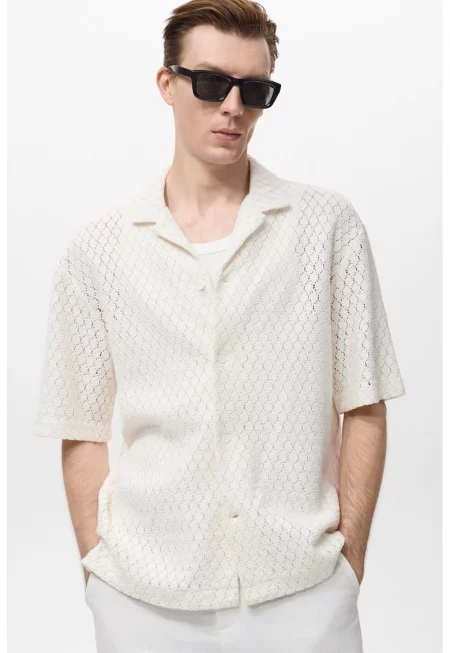 Памучна риза с кроше