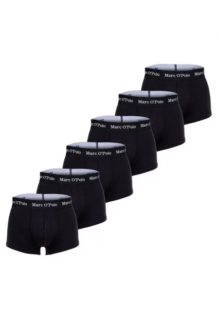 Памучни боксерки - 6 чифта - Черен