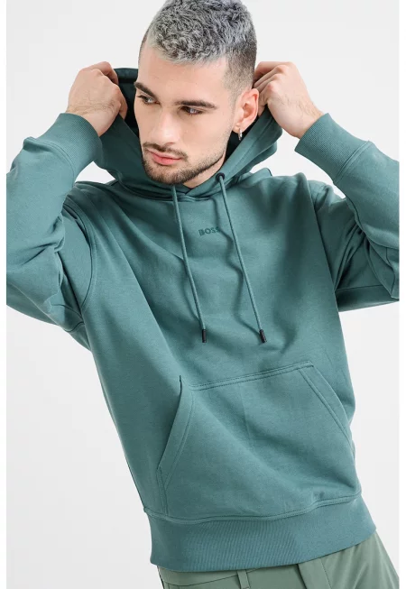 Памучно худи с джоб кенгуру