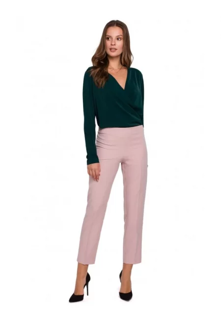 Панталон с ластик на талията -  Полиестер/Еластан