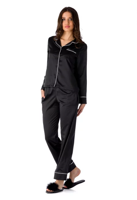 Пижама с джоб на гърдите