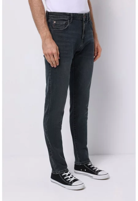 Прави слим дънки - Въглен сиво