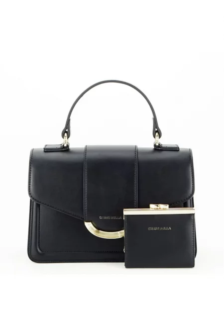 Премиум черна чанта с портфейл CB2401-2 14782 - Черен