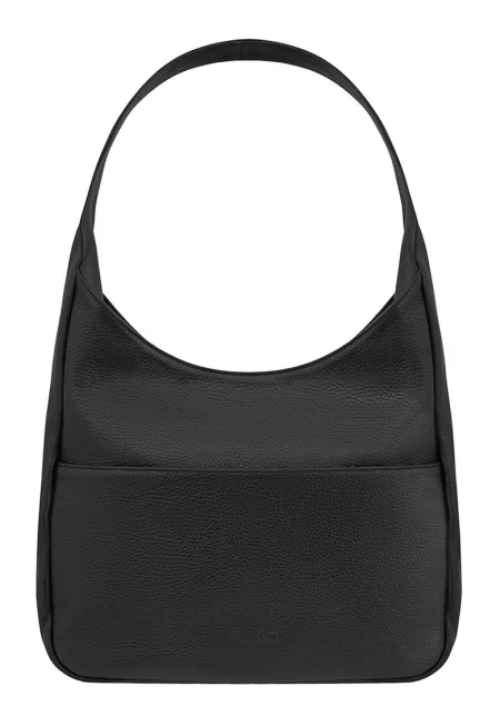 Ръчна чанта от кожа - Черен