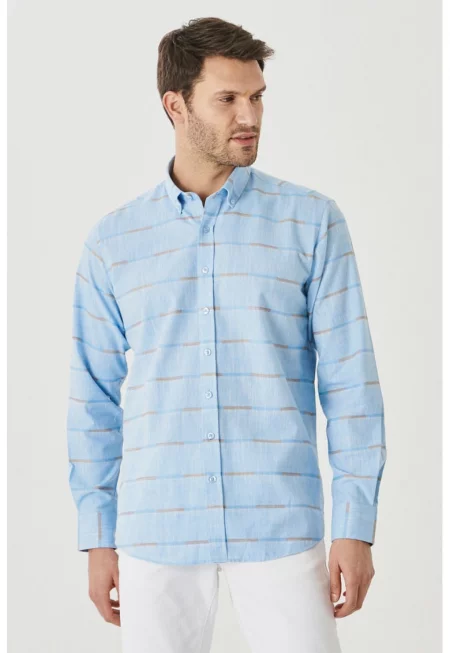 Раирана риза с яка Oxford