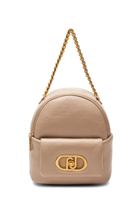 Раница Lapuffy от еко кожа - Бежов