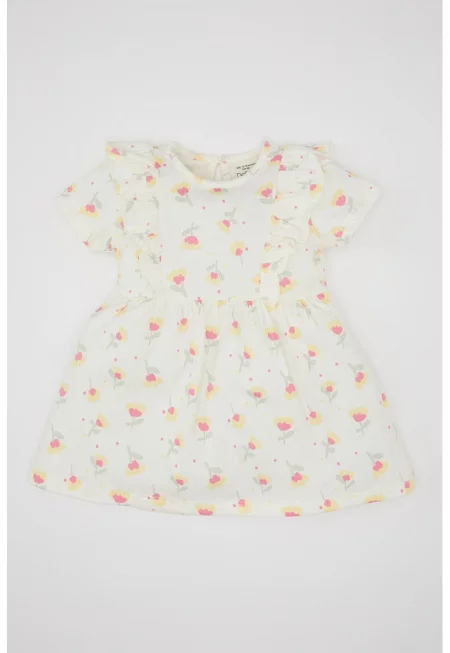 Разкроена флорална рокля