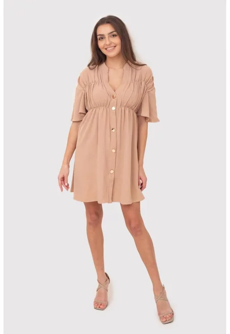 Рокля с деколте с копчета DA1757