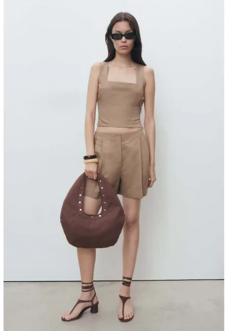 Шорти с лен