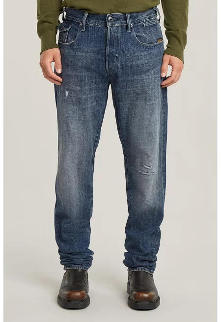 Скосени дънки Morry - Прашно синьо