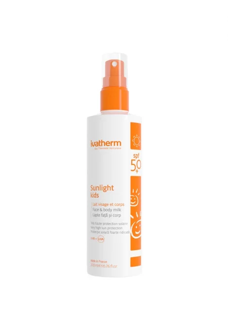 Слънцезащитно мляко  Sunlight - SPF 50+ - За деца - Хидратиращ ефект - 200 мл
