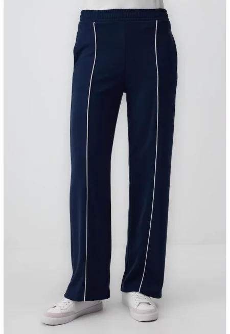 Спортен панталон с модал с джобове - Тъмносин